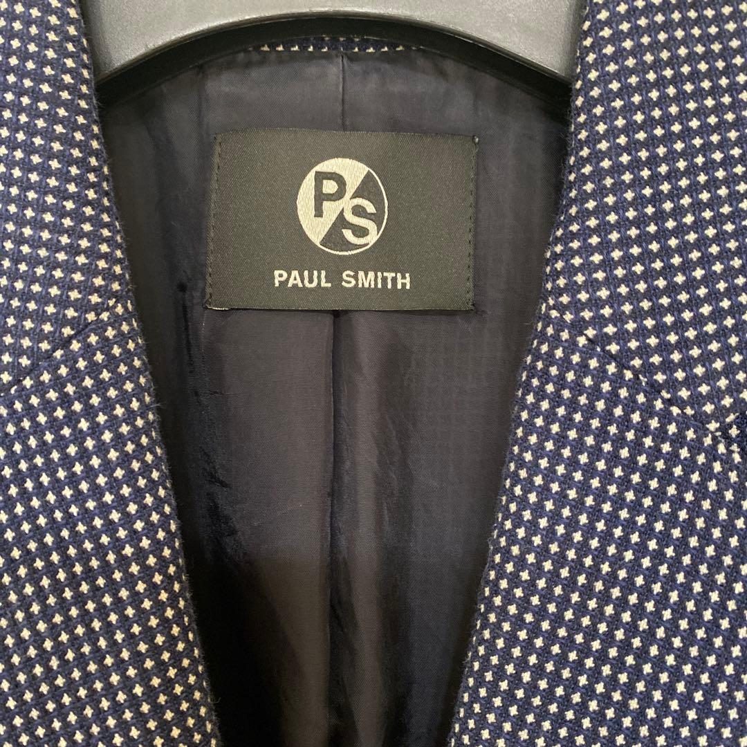 ポールスミス スーツ セットアップ スカート 千鳥格子 裏地足跡柄