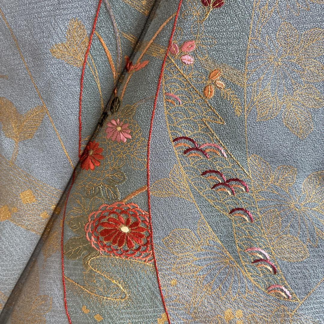 m*t様 訪問着 フルセット 着物 トールサイズ 正絹 刺繍 お祝い 七五三