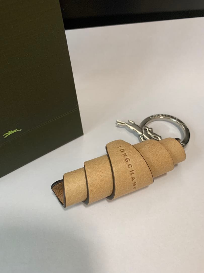 未使用品】LONGCHAMP キーリング ヴェジェタル - レザーチャーム