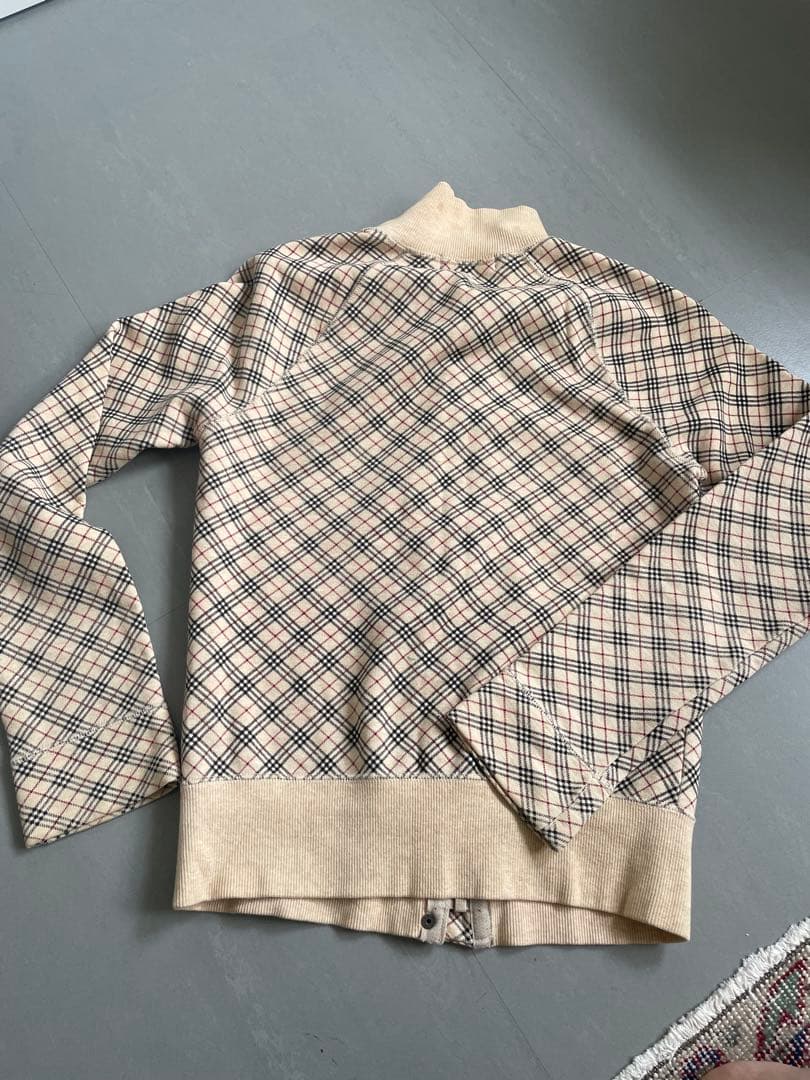 バーバリーブルーレーベル ジップアップジャケット カットソー M ノバ