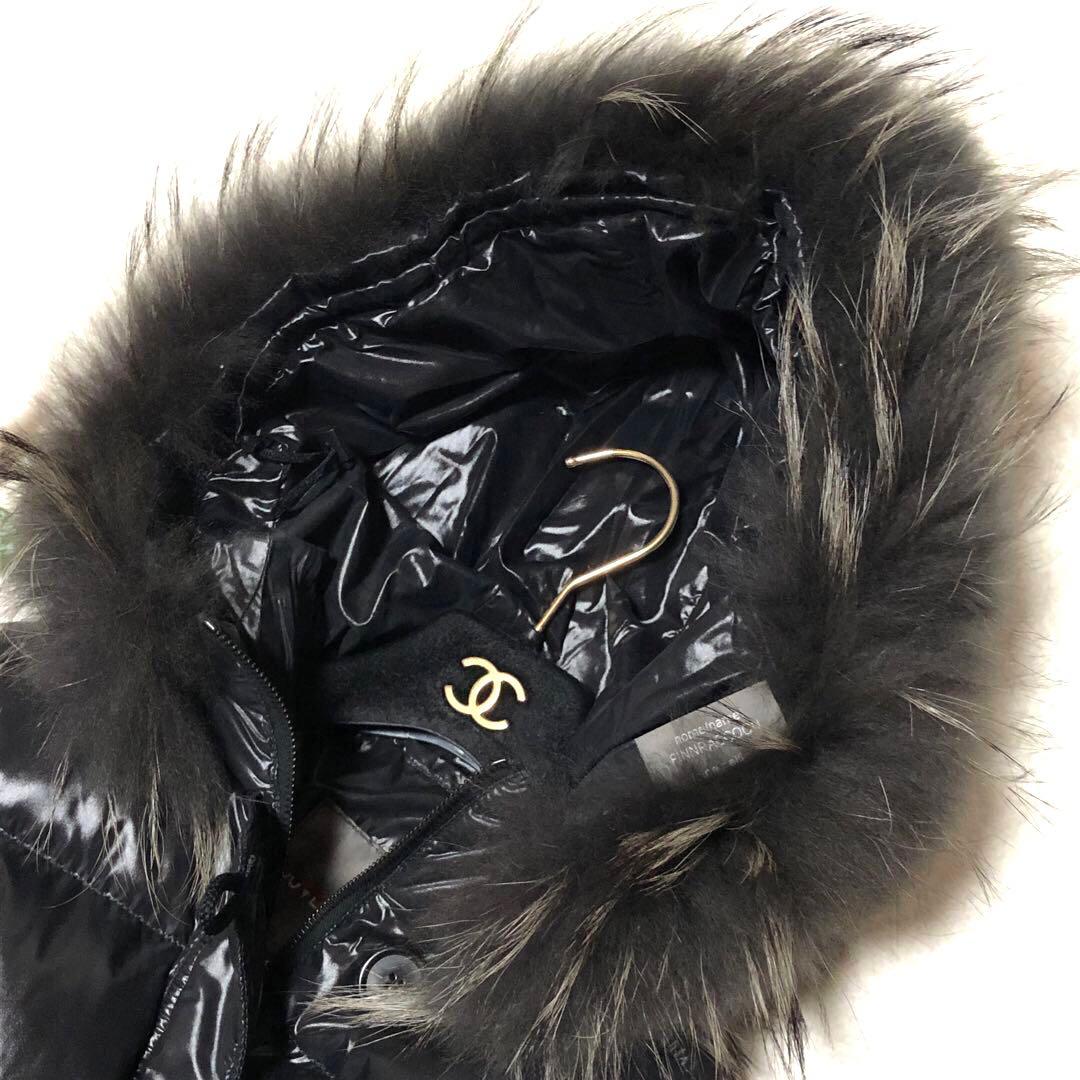 ジャスミン様 デュベティカ ダウンコート Corcira ラクーンファー 黒