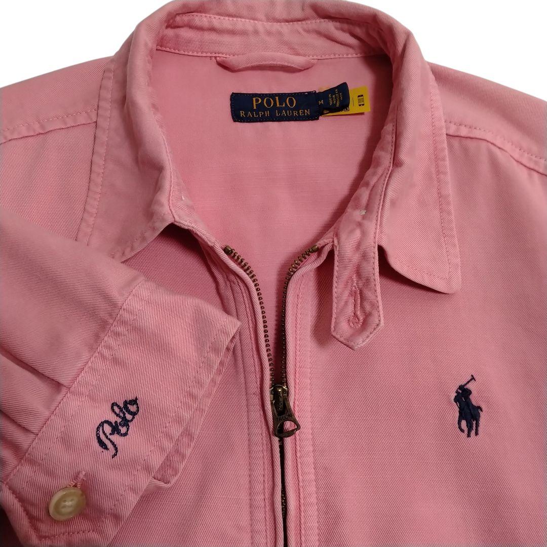 現行QRコードタグ×短丈】ラルフローレン スウィングトップ ピンク