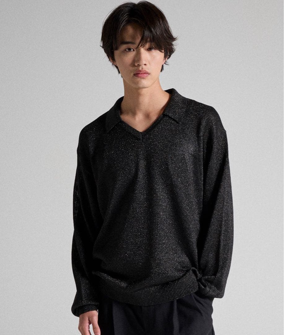 Parts Lab.】メタリックニットポロシャツ - メルカリ