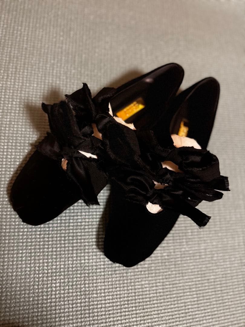 【GRISE】サテンリボン 24.5cm Black