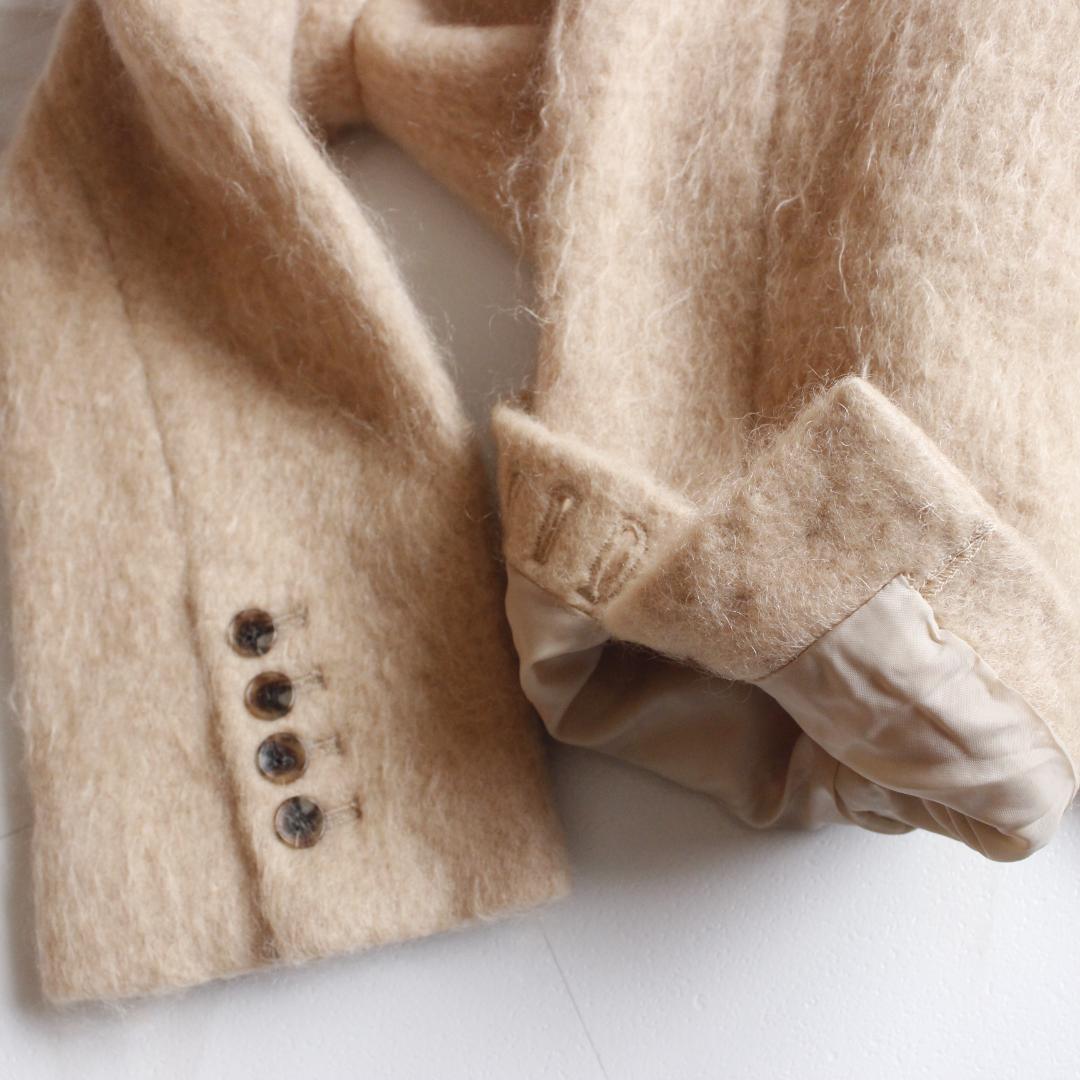 SLOBE IENA シャギージャケットコート F モヘヤ ベージュ 23AW - メルカリ