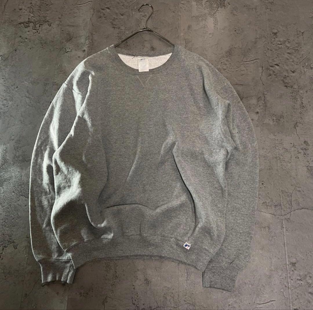 90s OLD RUSSELL】無地スウェット XL グレー 前V 青赤R - メルカリ