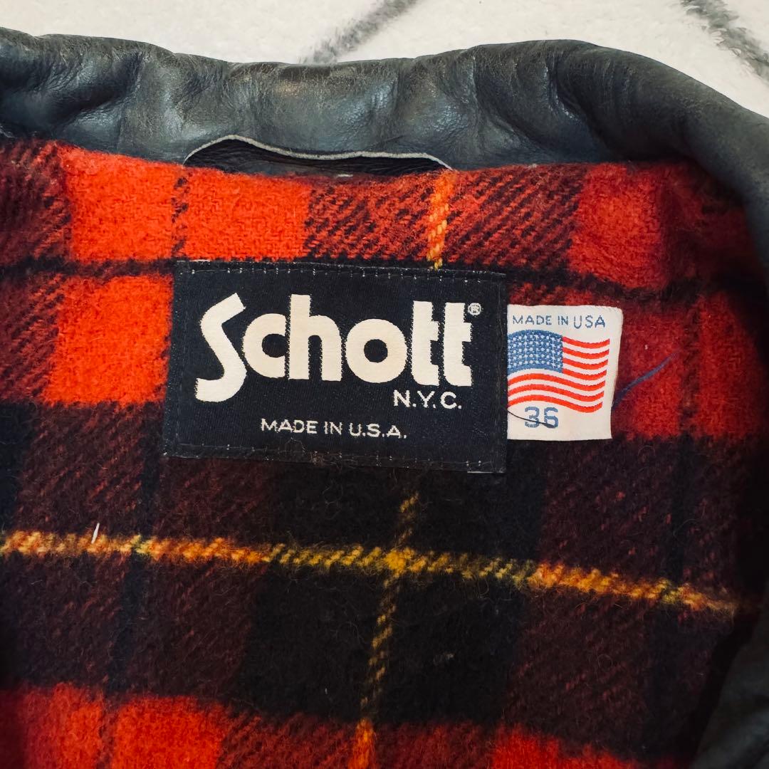 レアモデル Schott ヌバックレザージャケット 36 ハーフコート - メルカリ