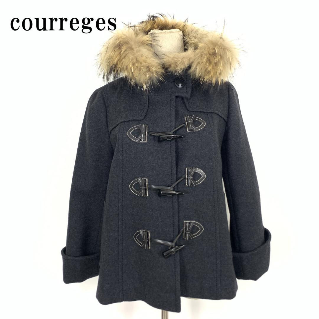 LA8775 クレージュ ショート丈コート グレー ウール100％ 38 ショート コート（ウール） グレー - LOEWE Japan official website