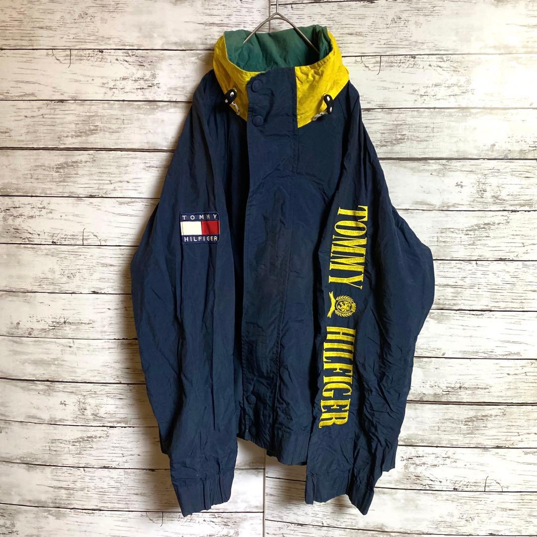 T-Pablow着用 激レア トミーヒルフィガー 90s ナイロンジャケット
