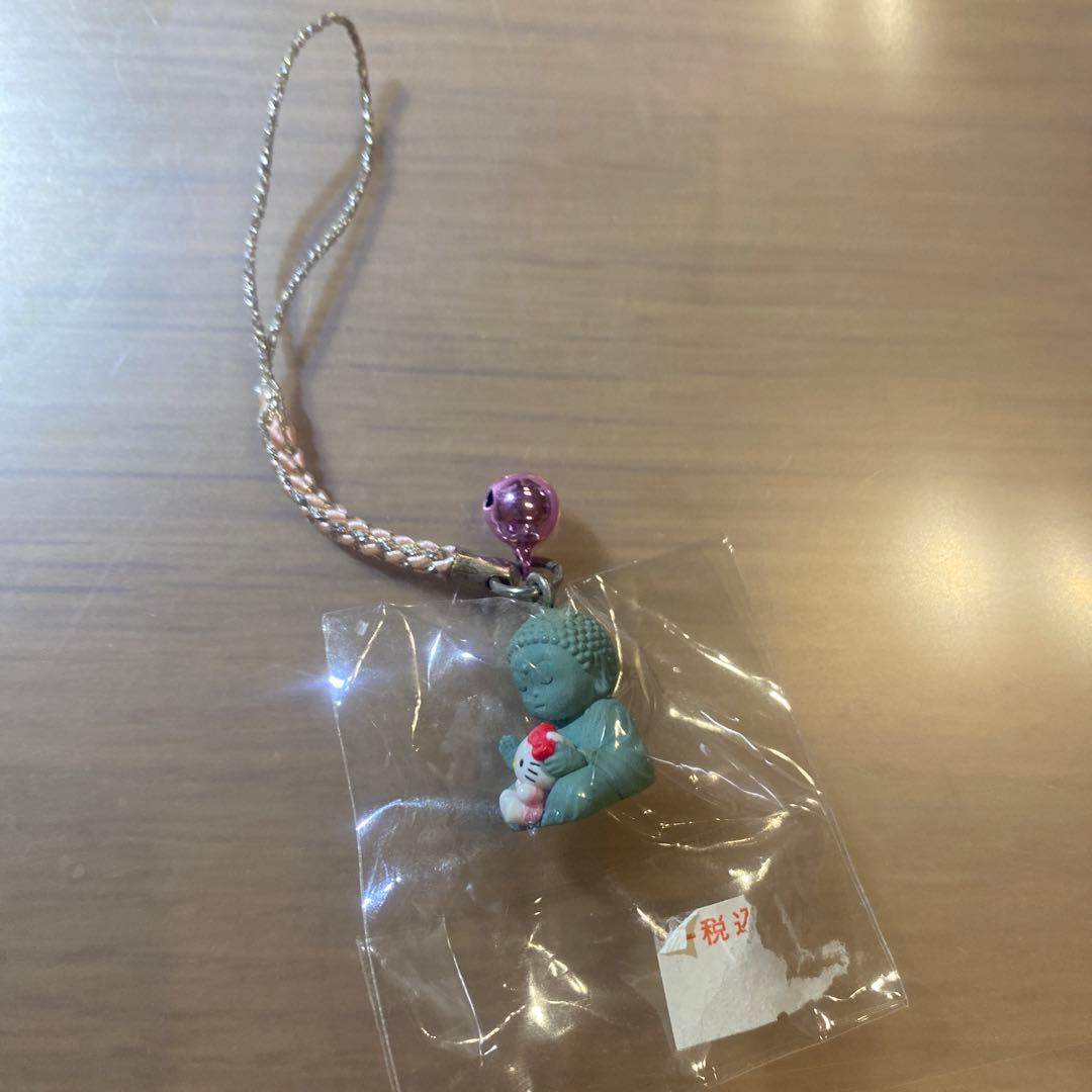 未使用！ハローキティ ご当地 奈良限定 奈良の大仏バージョン 根付