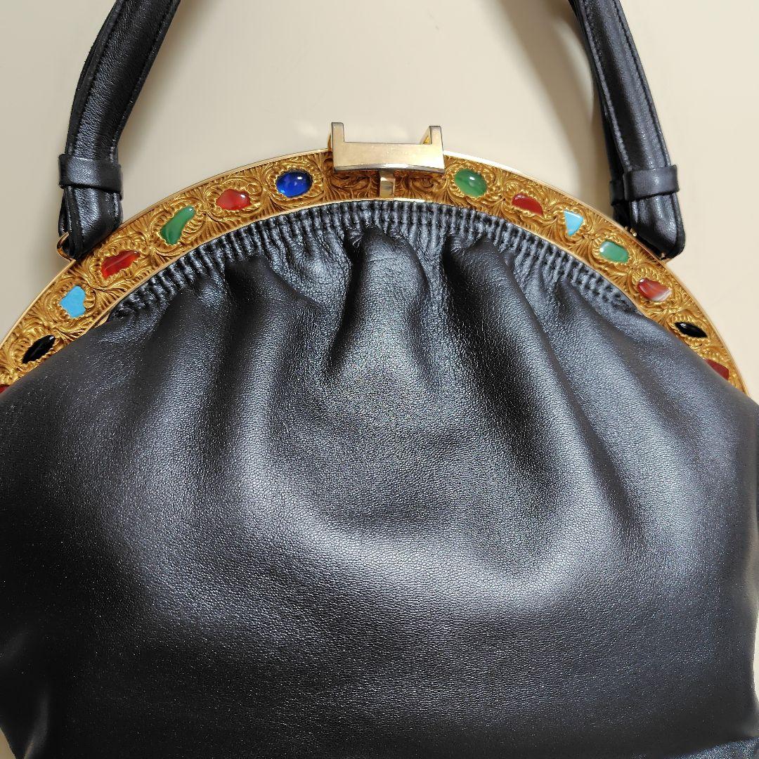 ハマノ 濱野皮革工芸 サンピエトロ貴石パーティーバッグ - メルカリ