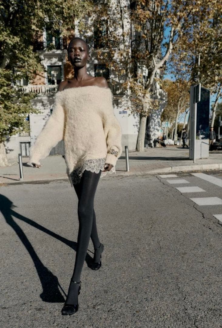 ZARA レースコンビニットセーター Sサイズ - メルカリ