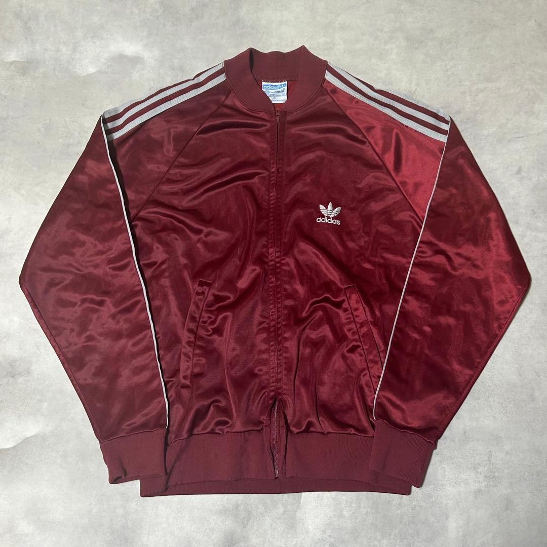 けんけん様80s adidas アディダス トラックジャケット 希少ワインレッド けんけん様80s adidas アディダス トラックジャケット 希少ワイン