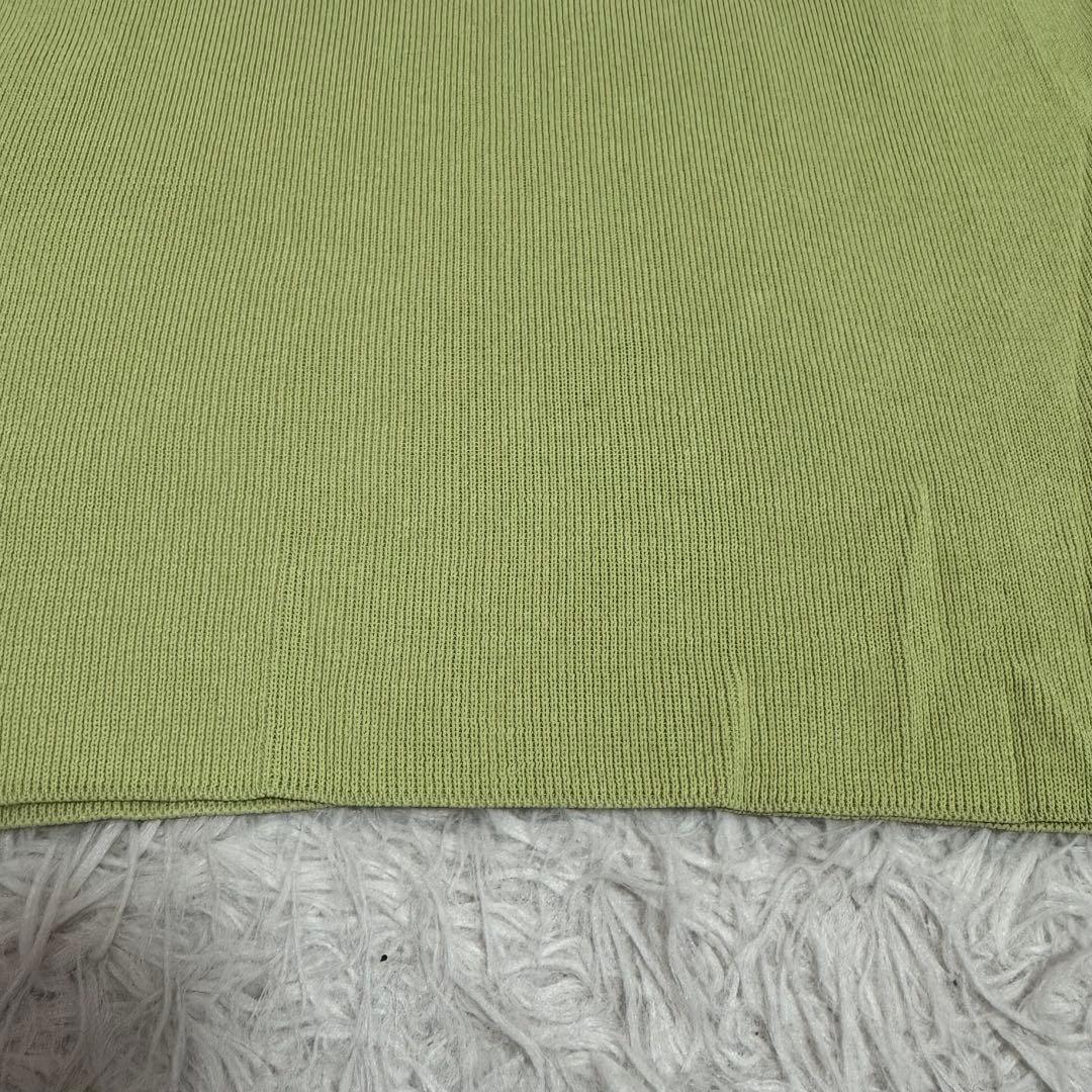 FOXEY ボトルネックノースリーブニット ライトグリーン 40 キレイめ