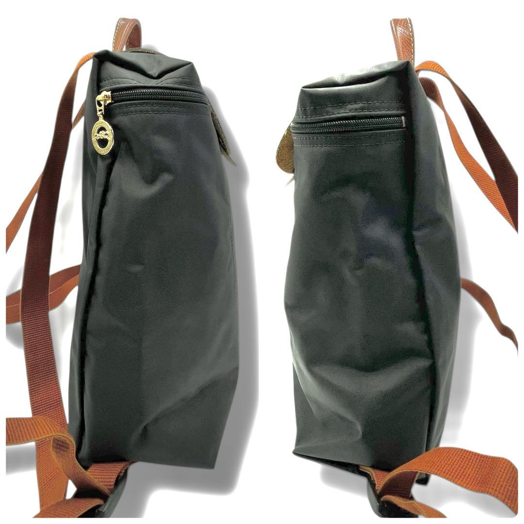 すぎやま様 ロンシャン ル プリアージュ デイパック ブラック ゴールド