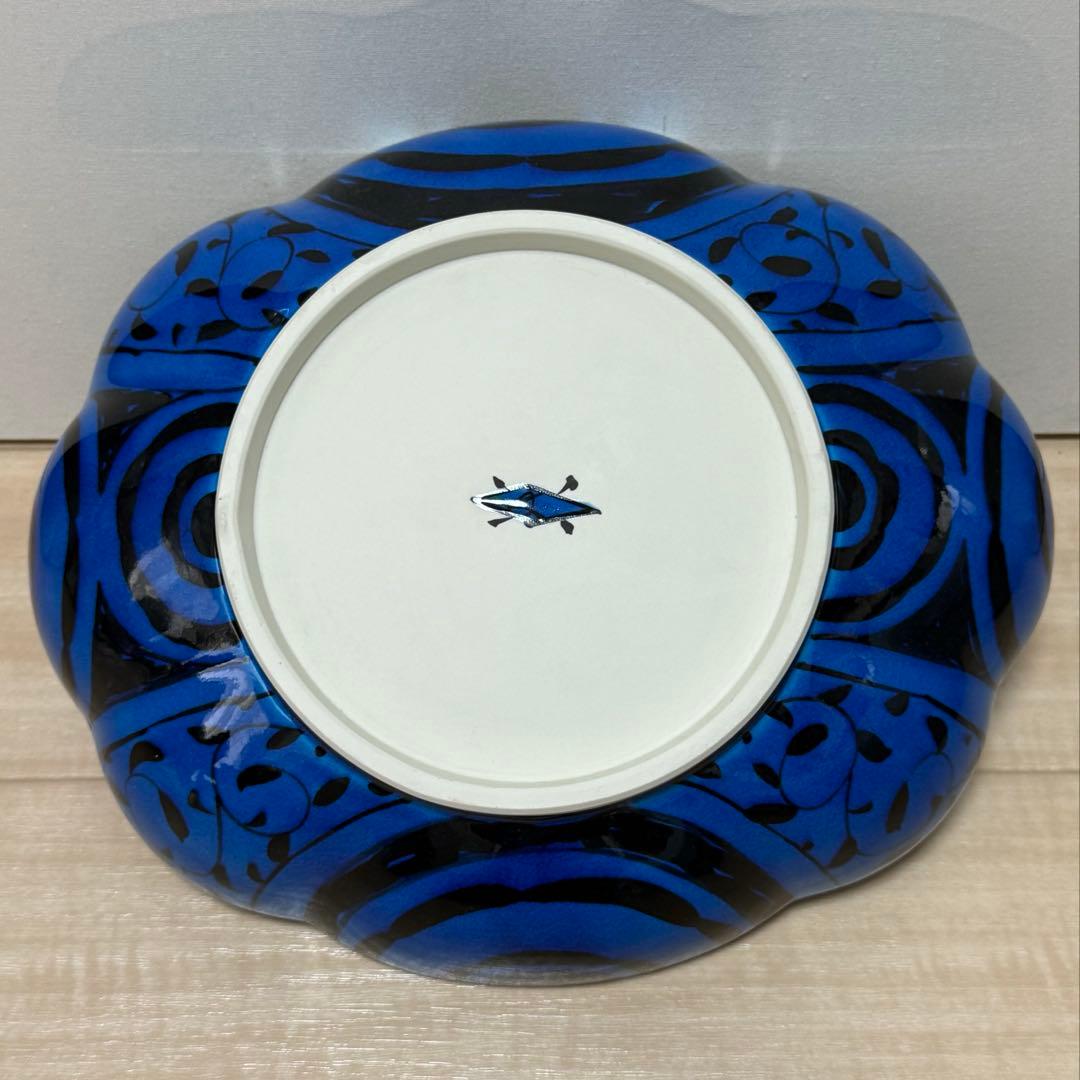 幸兵衛窯(人間国宝 加藤卓男)青釉魚紋大鉢 ペルシャブルー 美品 - メルカリ