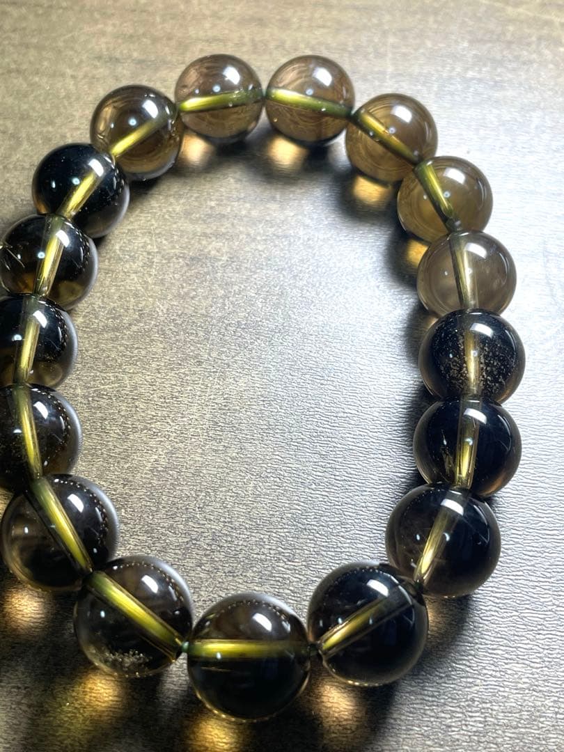 新入荷】高品質ゼウスクォーツ（スモーキーシトリン）ブレス約12