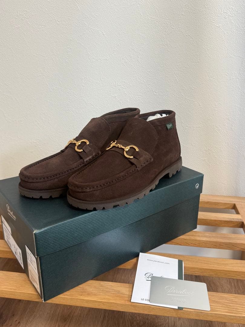 別注 Paraboot スエード ホースビット ブーツ パラブーツ 6 茶 - メルカリ