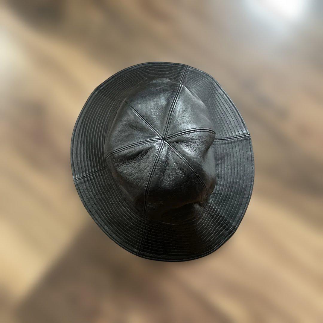 レザー バケットハット レザー ブラック キジマタカユキ
