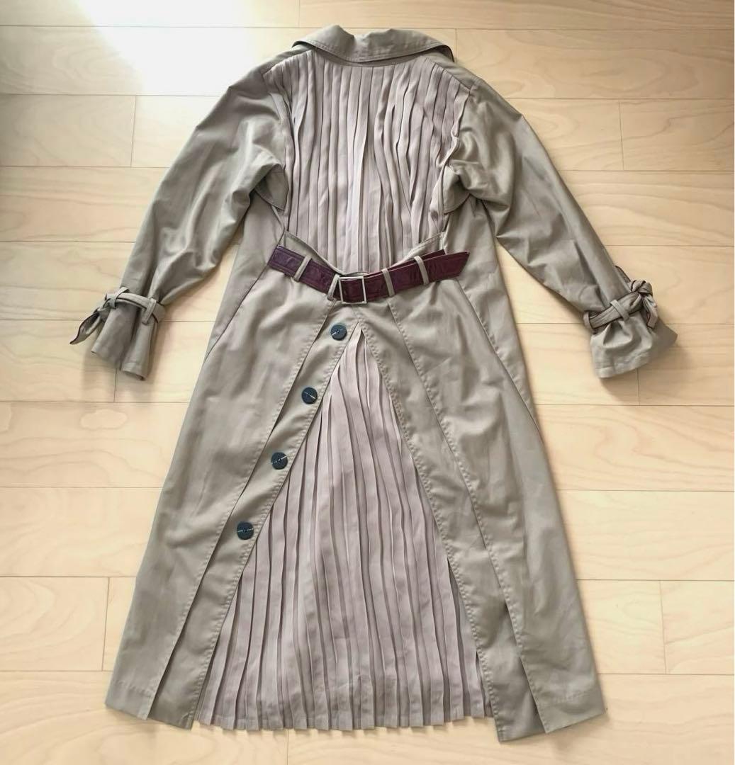 Ameri VINTAGE バックプリーツトレンチコート ベージュ F - メルカリ