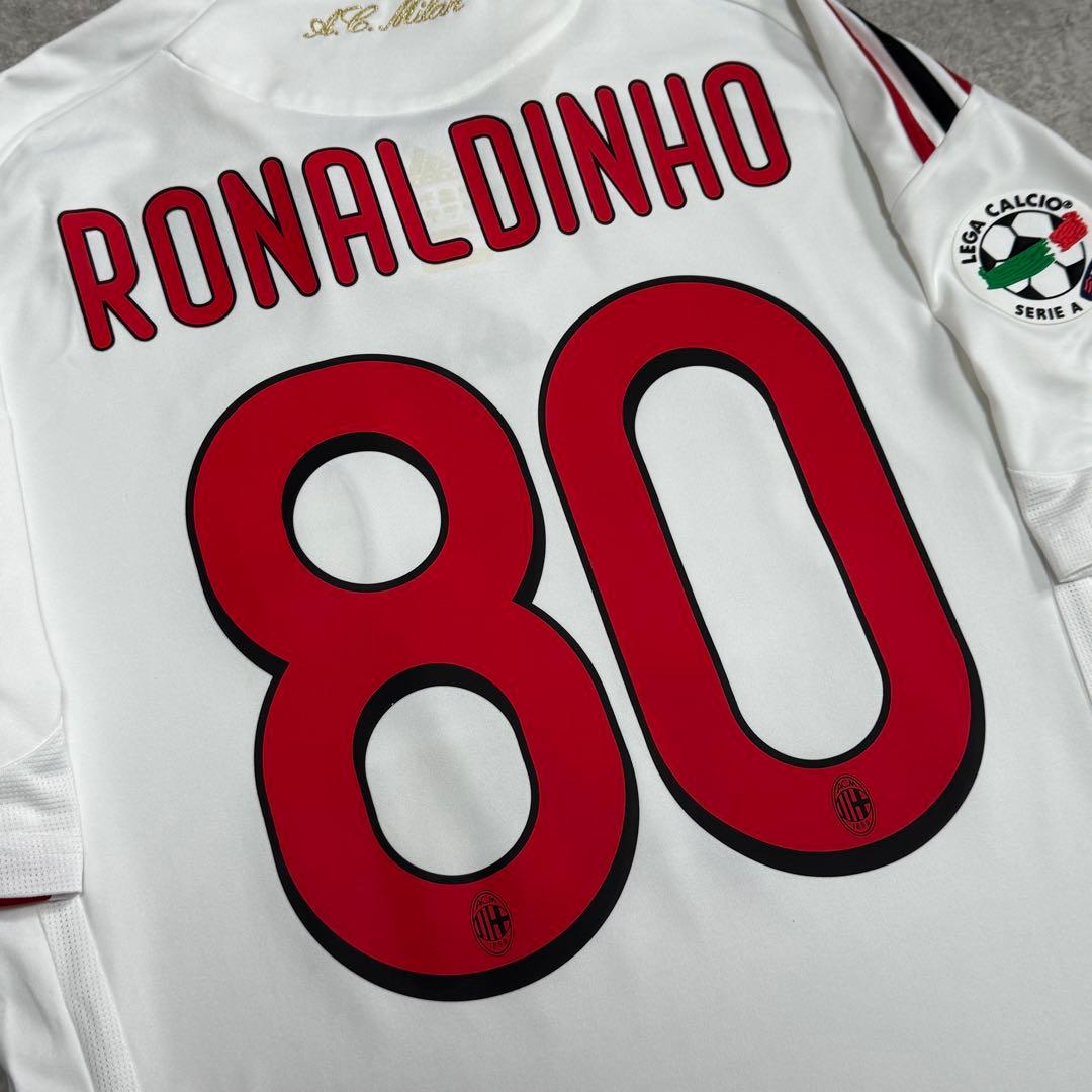 ACミラン 09/10 #80 ロナウジーニョ ユニフォーム - メルカリ