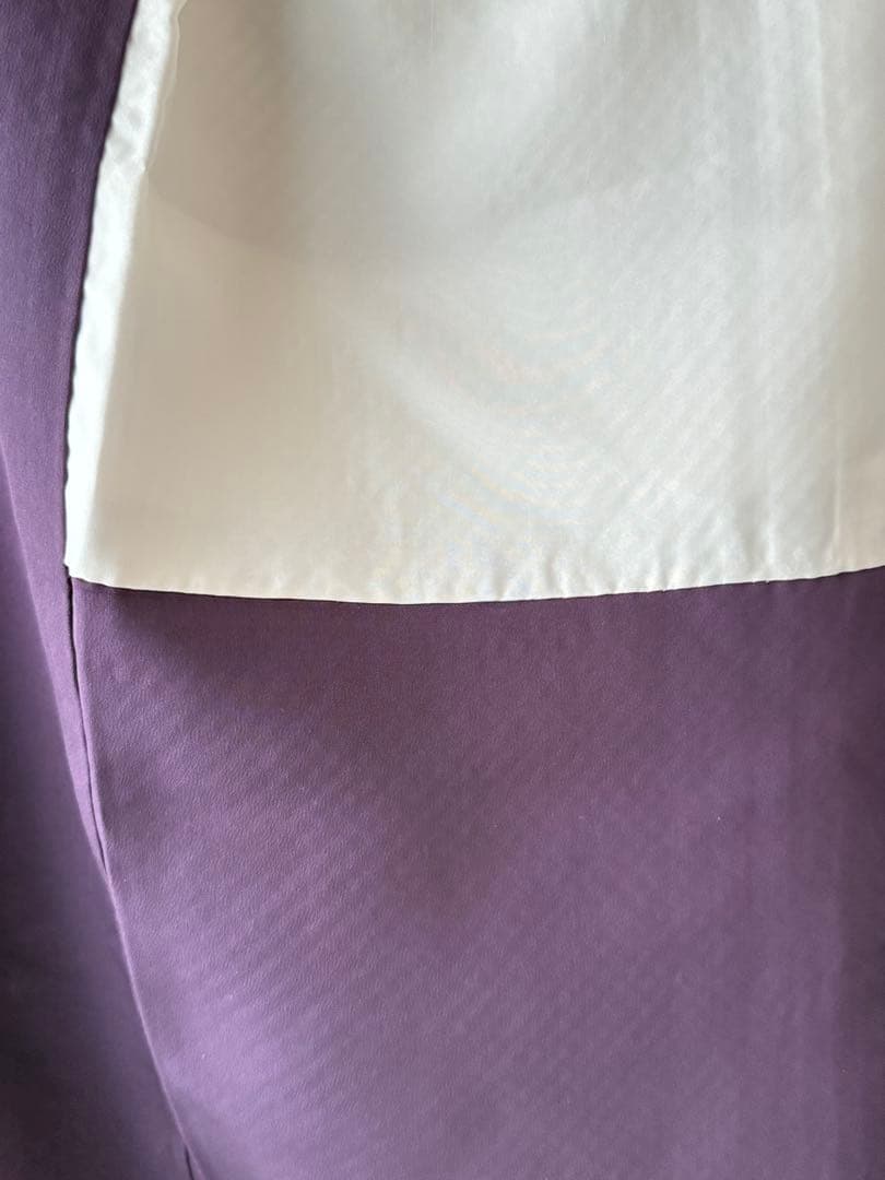 総絞り 訪問着 正絹 枝葉模様 幾何学文様 身丈155cm (新品未着用品