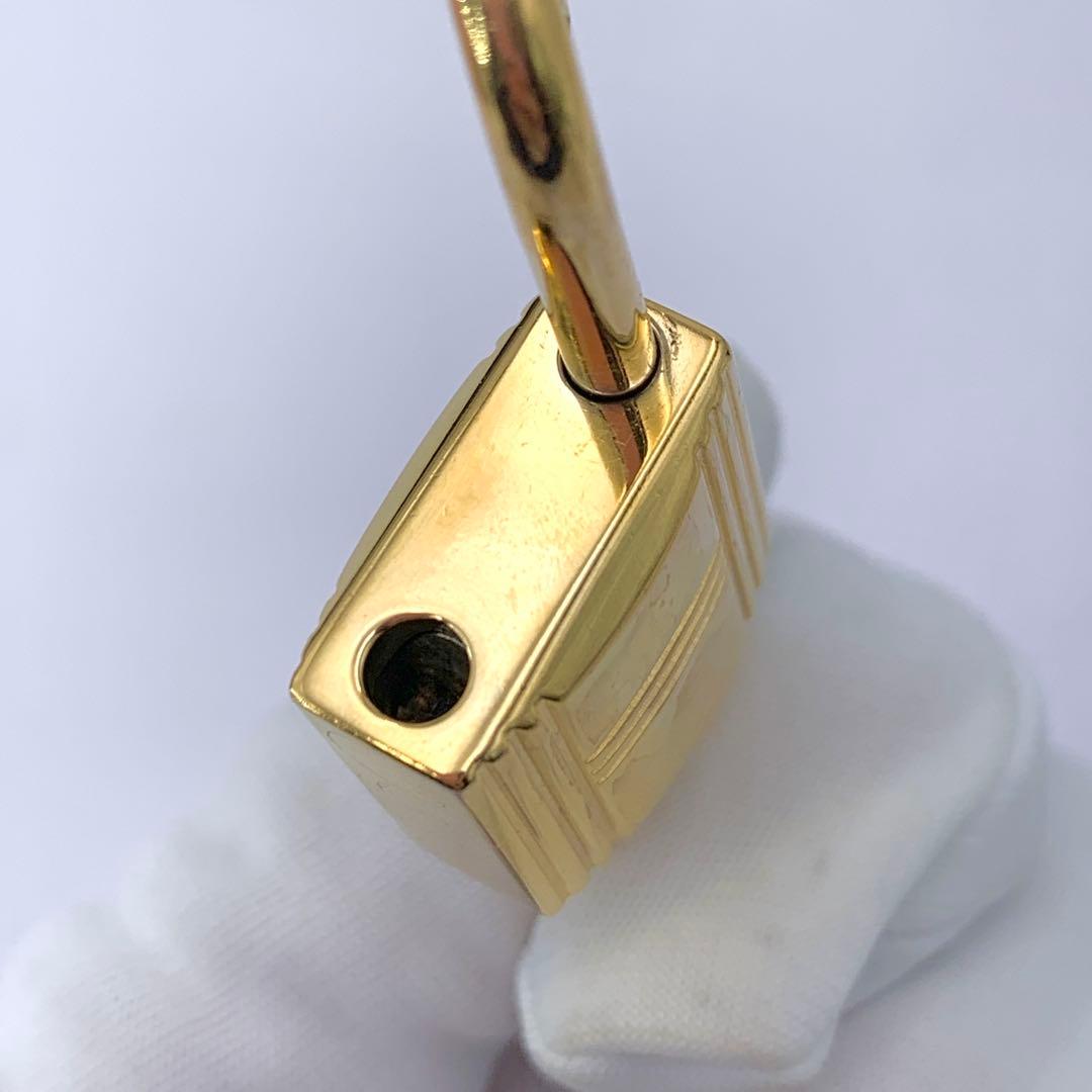 HERMES エルメス カデナ 120番 ゴールド24Kメッキ 鍵付き 南京錠