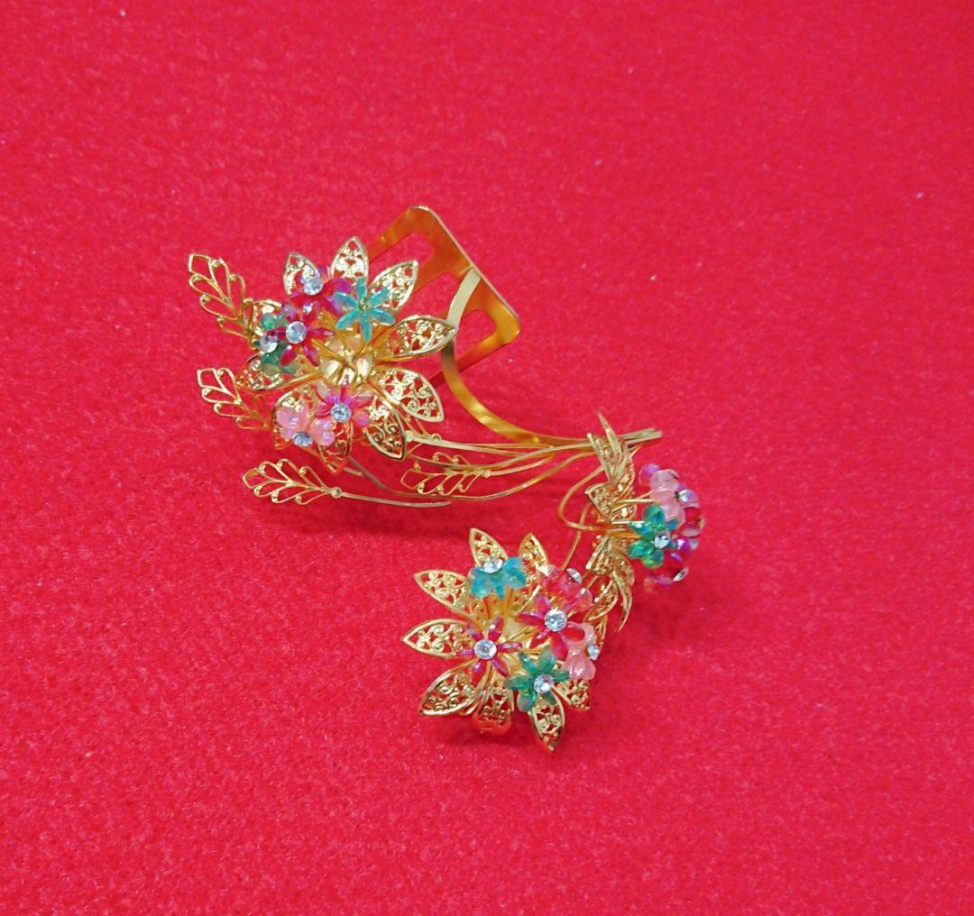 花嫁☆豪華 色かんざし☆色打掛☆洋花☆金ビラ☆送料込み - メルカリ