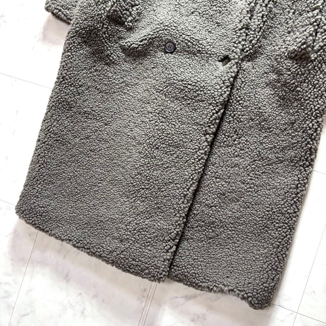 極美品✨ザラ ダブルブレスト フェイクボアコート テディベアコート