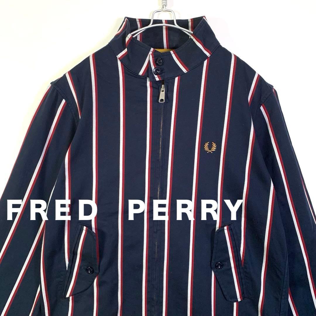フレッドペリー　ＦＲＥＤ　ＰＥＲＲＹ　スウィングトップ　ジャケット　ストライプ フレッドペリー FRED PERRY スウィングトップ ジャケット