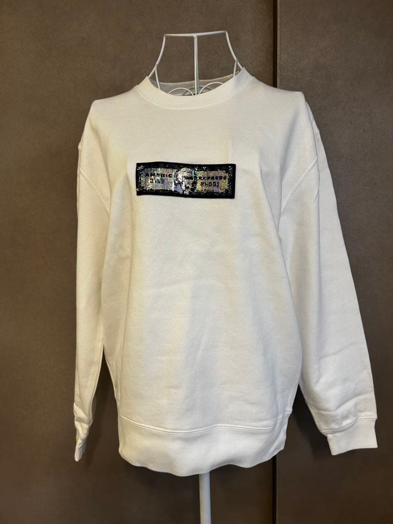 未使用級✨STUD MUFFIN ロゴ　トレーナー　ホワイト　M STUD MUFFIN(スタッドマフィン)】【予約販売1月中旬～下旬入荷】ヘビー