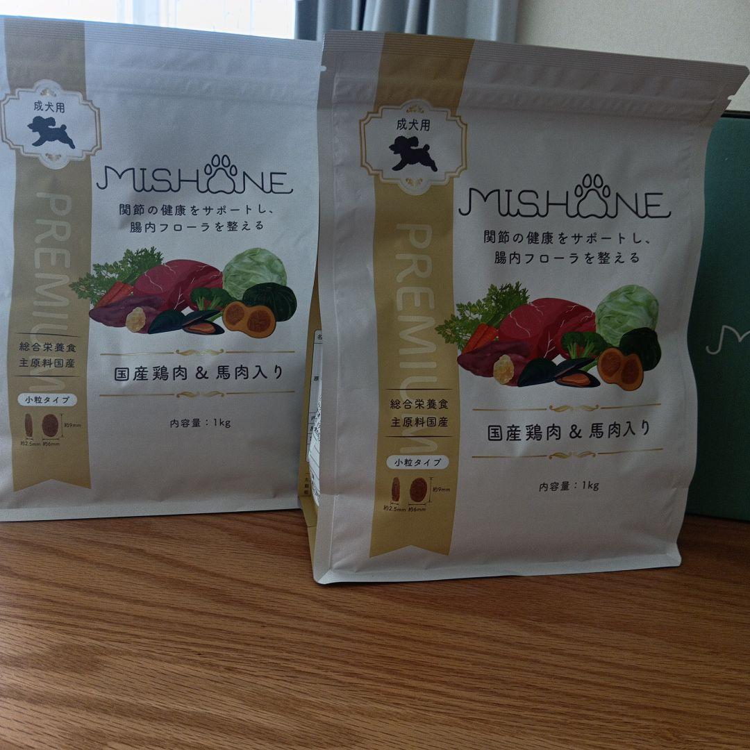 MISHONE プレミアムドッグフード 1kg 国産鶏肉 & 馬肉入り - メルカリ