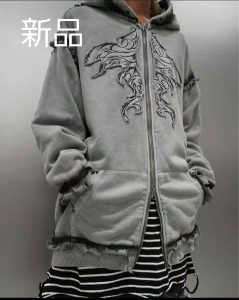 Bizarre Maiden】pigment zip hoodie パーカー - メルカリ