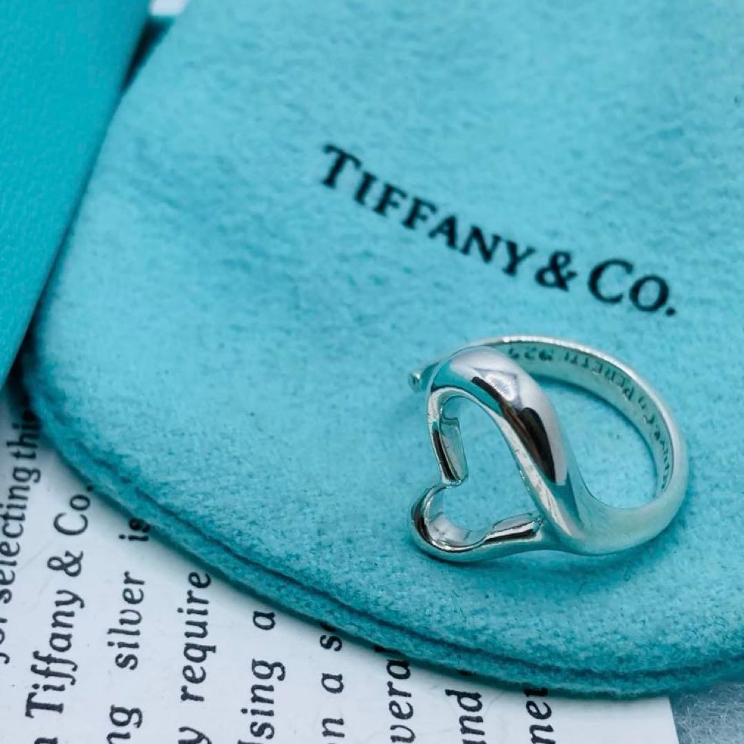 極美品✨ ティファニー 指輪 リング オープンハート AG925 #14 - メルカリ