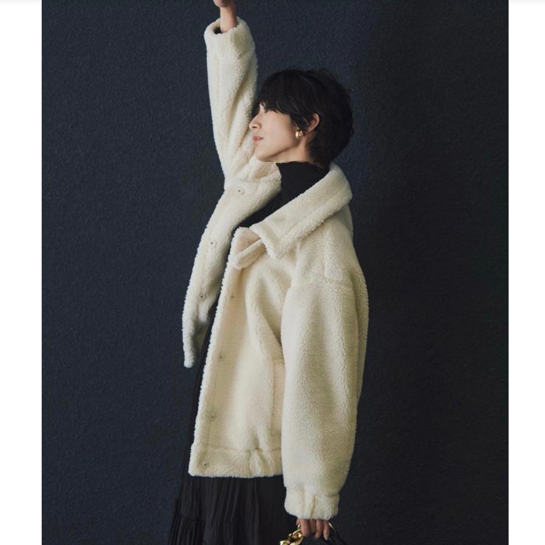 アルページュストーリー ボアショートコート 高橋志津奈 コラボ