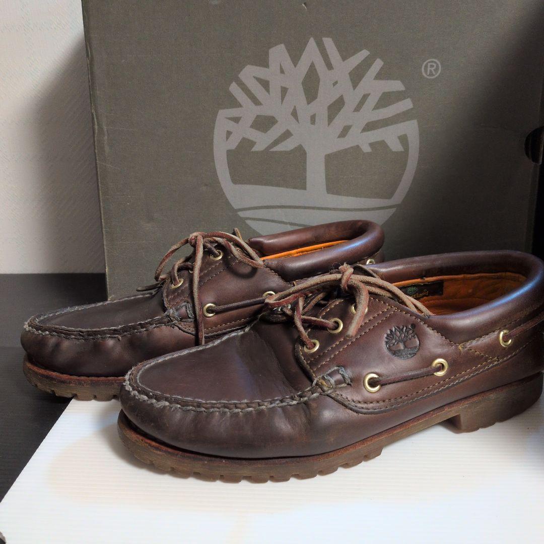 ケア済・値下げ可】Timberland 3eye ブラウン - メルカリ