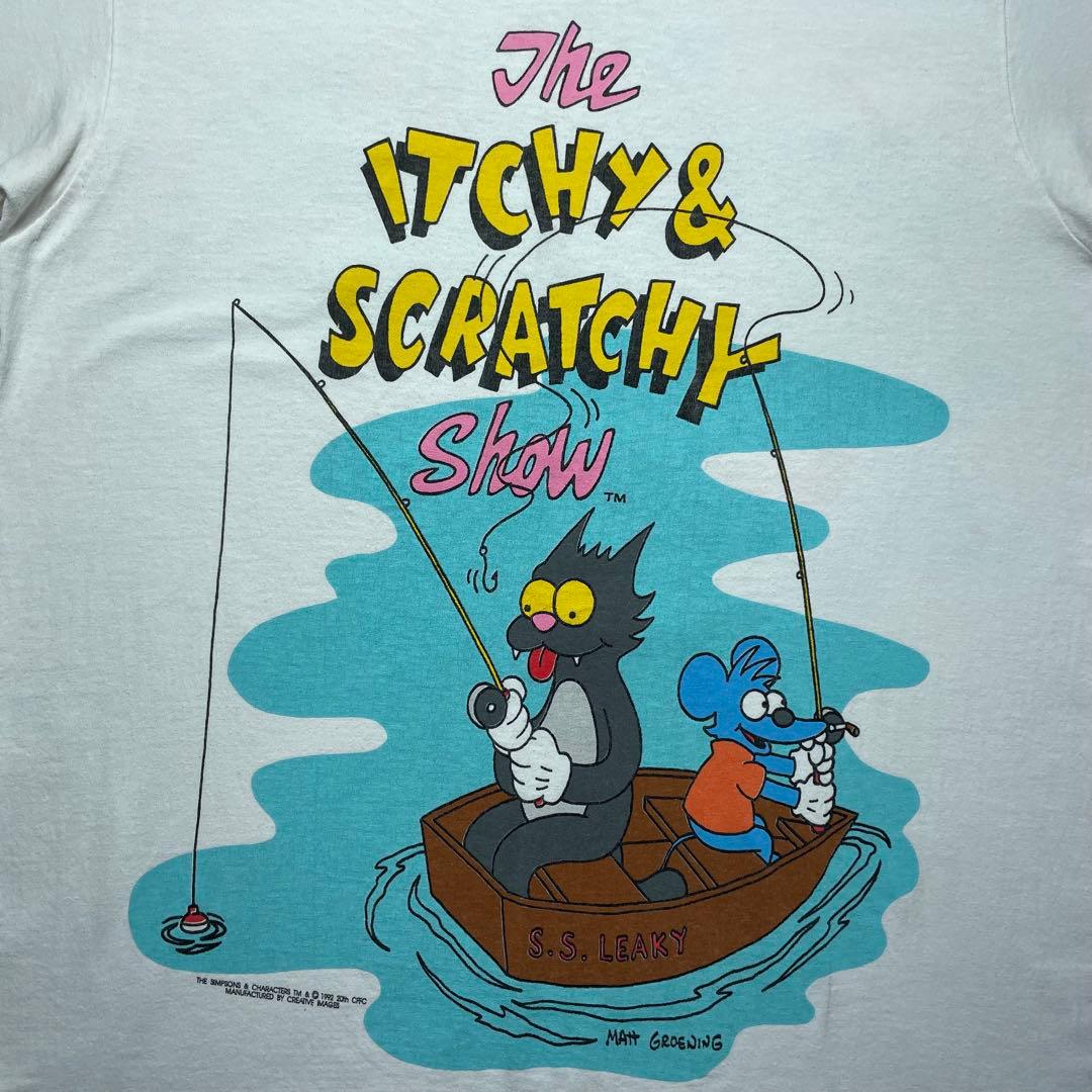 ヴィンテージ シンプソンズ イッチー&スクラッチー 90s 古着 Tシャツ