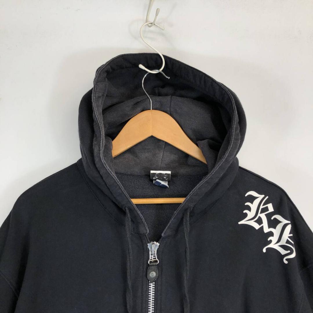 クロムハーツ×氷室京介 フルジップパーカー ブラック Lサイズ USA製