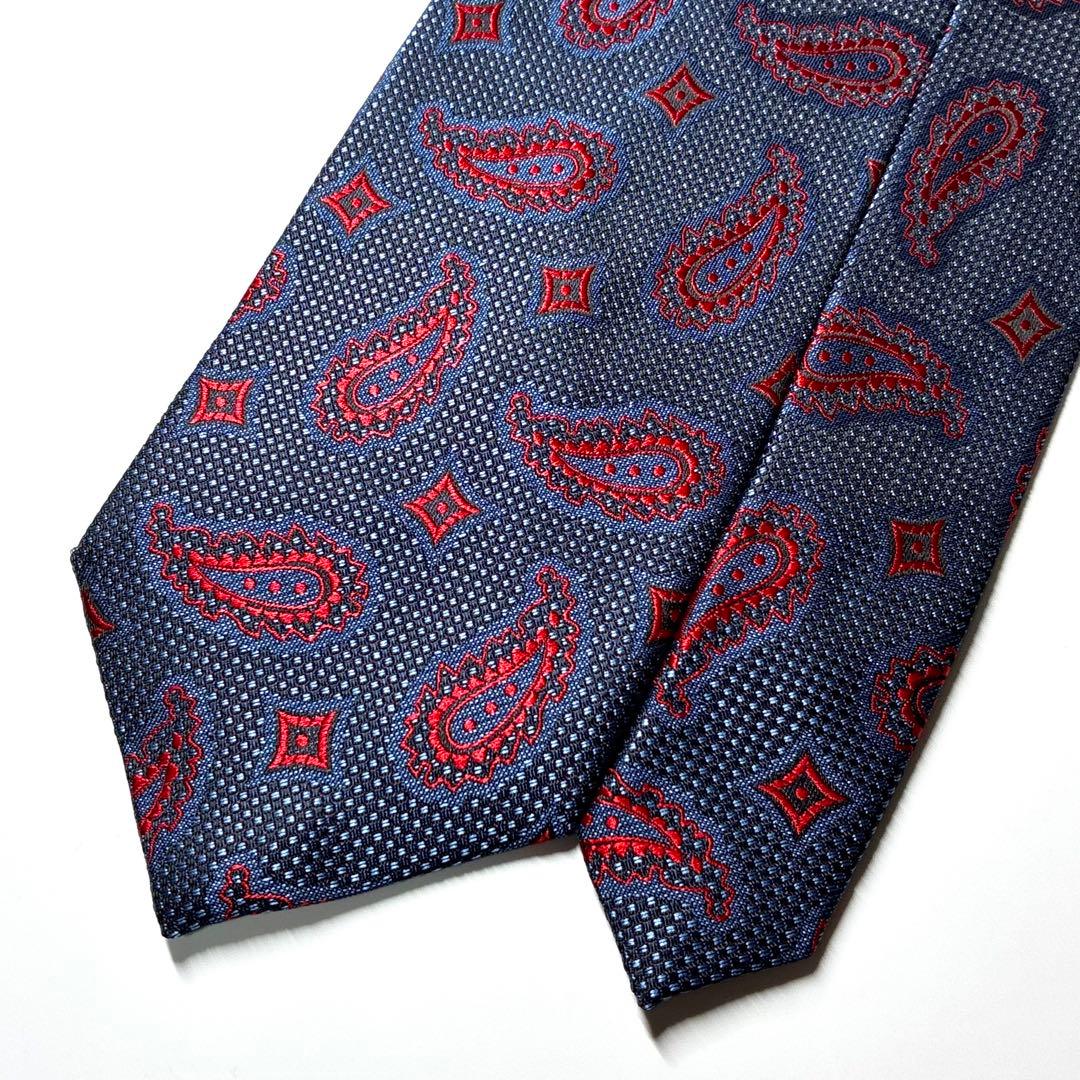 4106✨極美品✨ランバン ネクタイ 総柄 ペイズリー - メルカリ