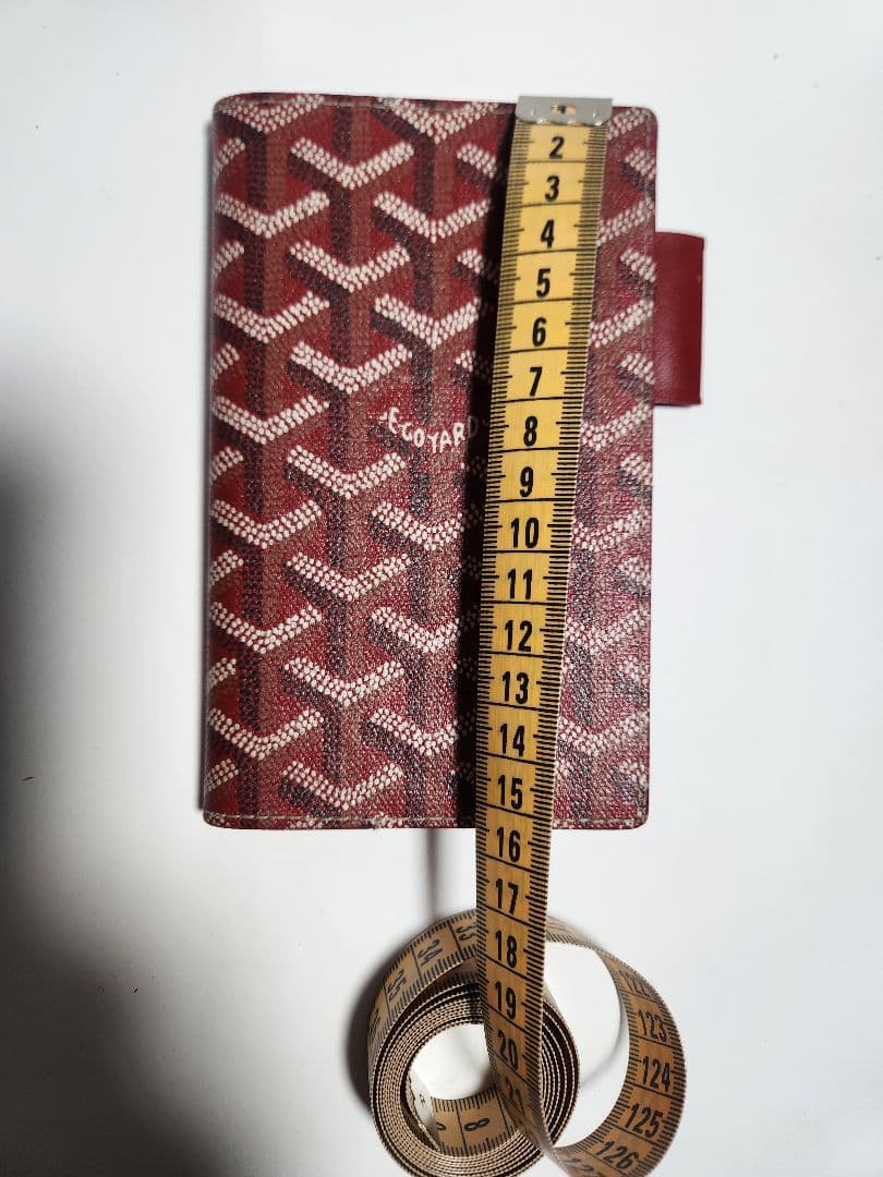 美品】ゴヤール GOYARD 手帳カバー アジェンダ ボルドー 赤 - メルカリ