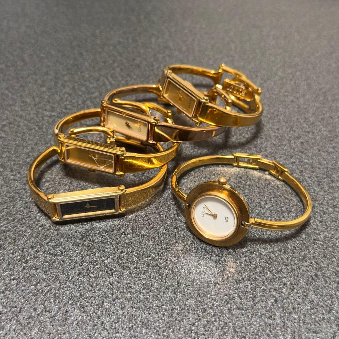 ボシボシ　GUCCI 1500L チェンジベゼル 時計まとめ売り ジャンク ヴィンテージ 】GUCCI チェンジベゼルウォッチ - ジャンクスルクア大阪