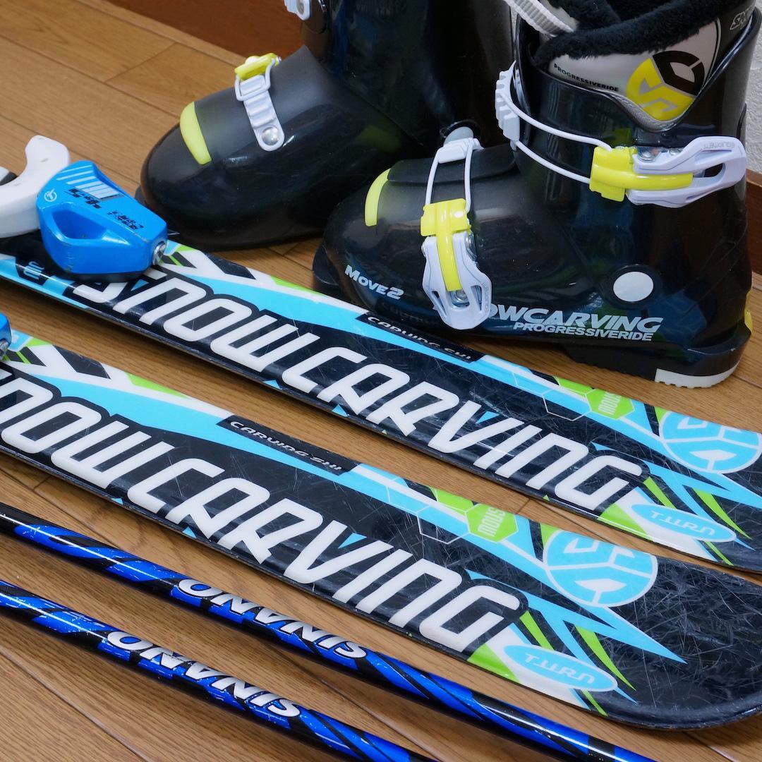 メンテ済 110cm 靴20cm SNOWCARVING スキーセット - メルカリ