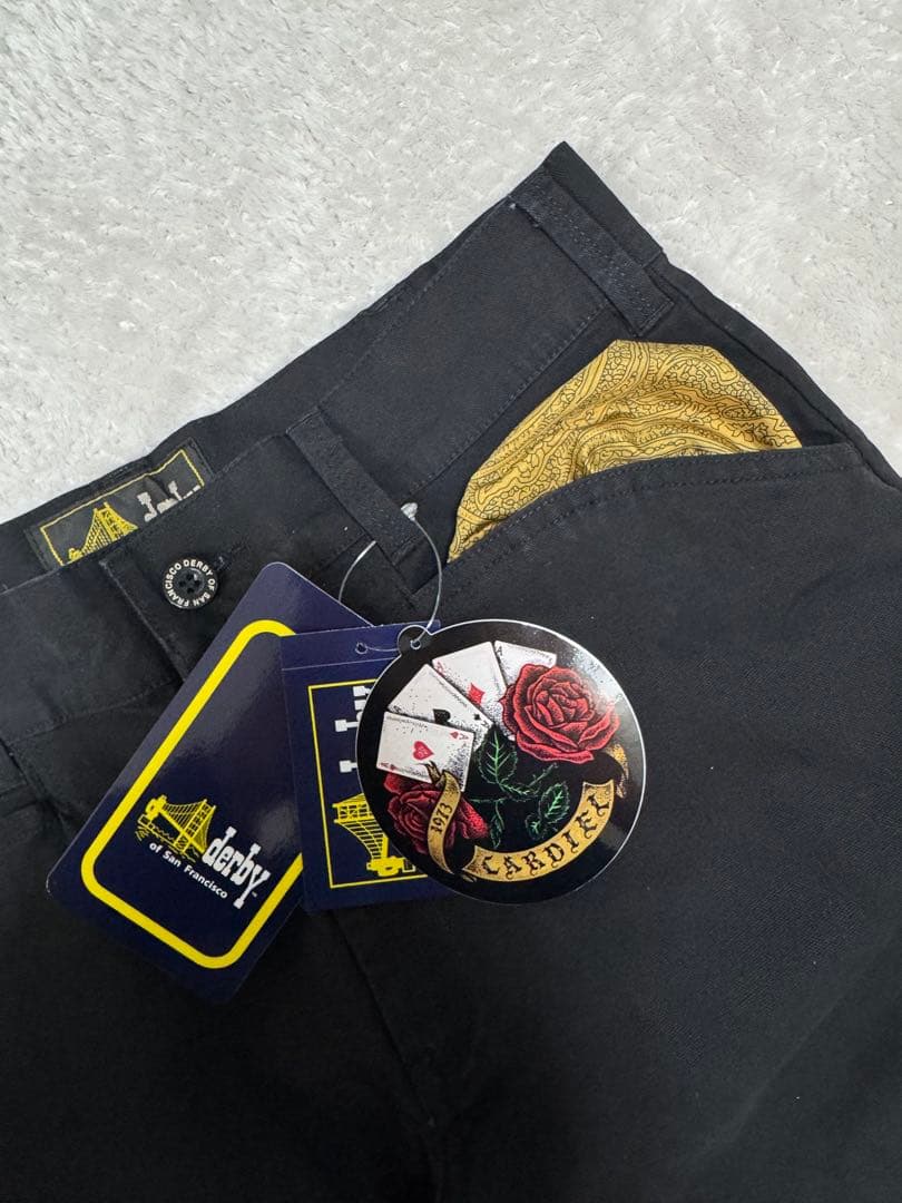 新品 ダービーオブサンフランシスコ フリスコパンツ 34×34 ブラック