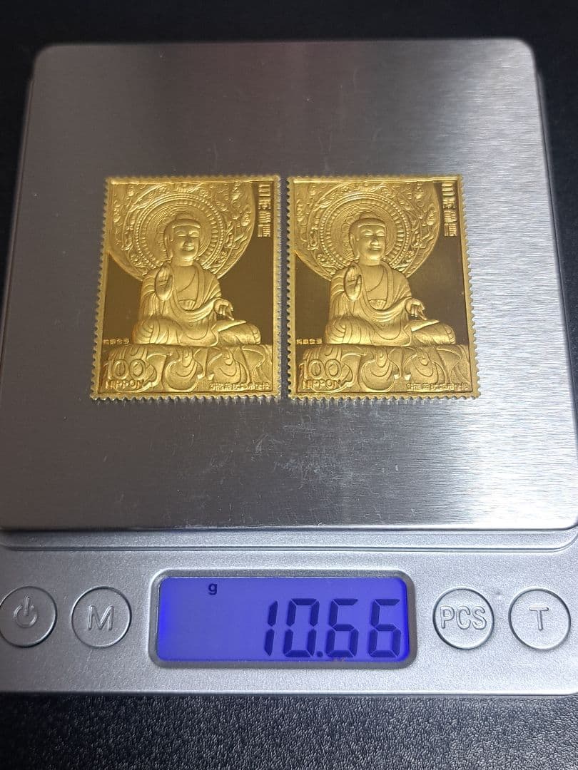 純金 切手型レリーフ 2枚 10.66g 工芸品 特別郵趣コレクション - メルカリ