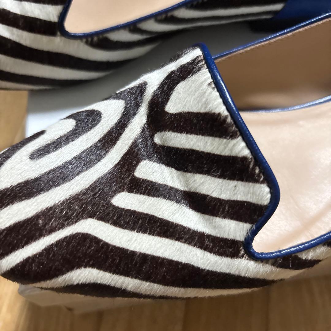MaxMara 】ゼブラ柄 ローファー / 37サイズ