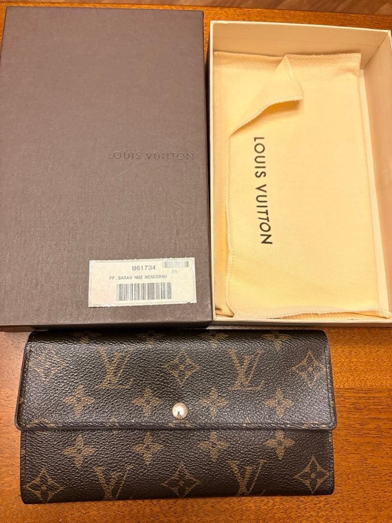 Louis Vuitton モノグラム ポルトフォイユ サラ財布(箱付き正規品) LOUIS VUITTON（ルイ・ヴィトン） 長財布 モノグラム ポルトフォイユ