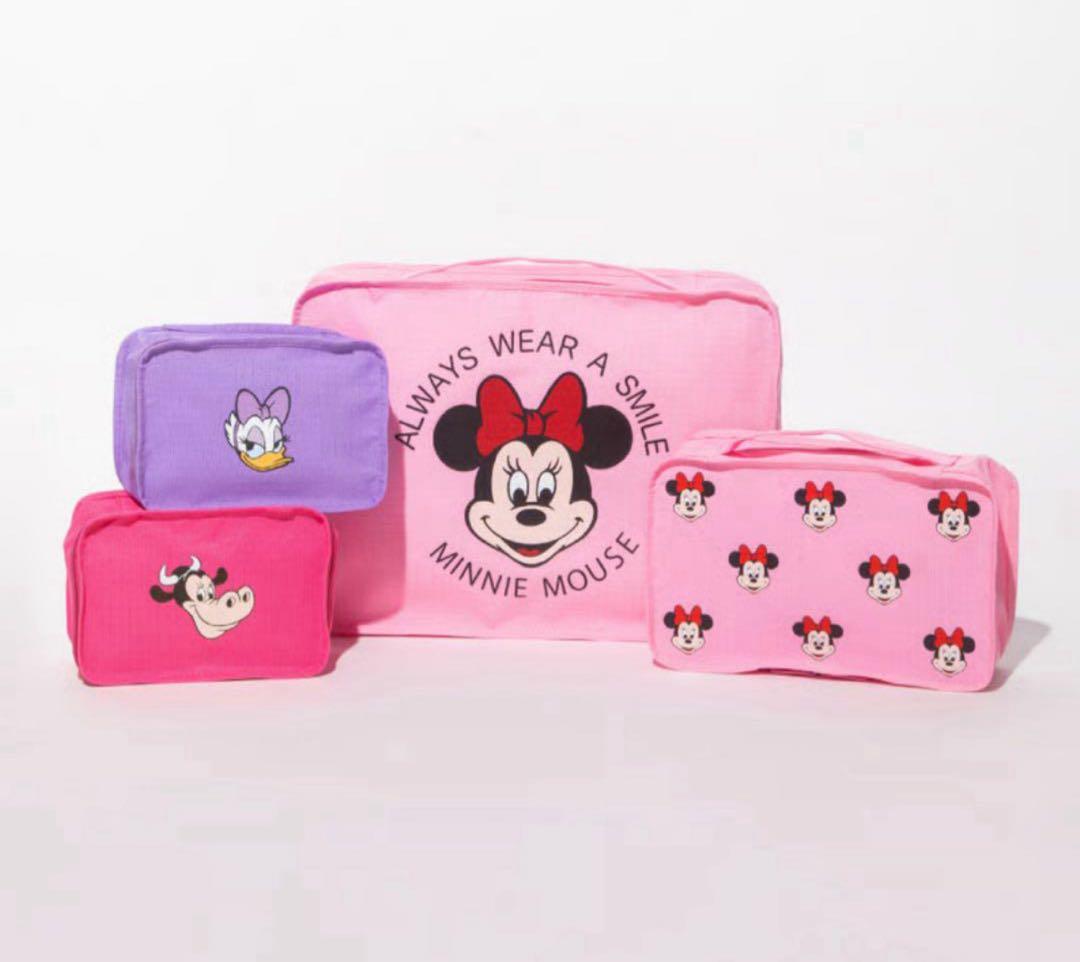 miko様　Disney ディズニー トラベルバッグ ピンク ミニー　WCJ 撥水】Disney / REVERSIBLE TOTE BAG(ミニー)【WCJ-TD-01