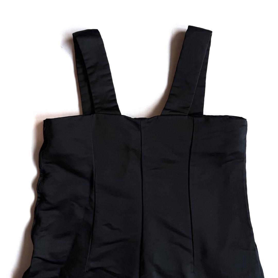 《23ss》 コムデギャルソン コムコム サテン ポリ縮 オールインワン S