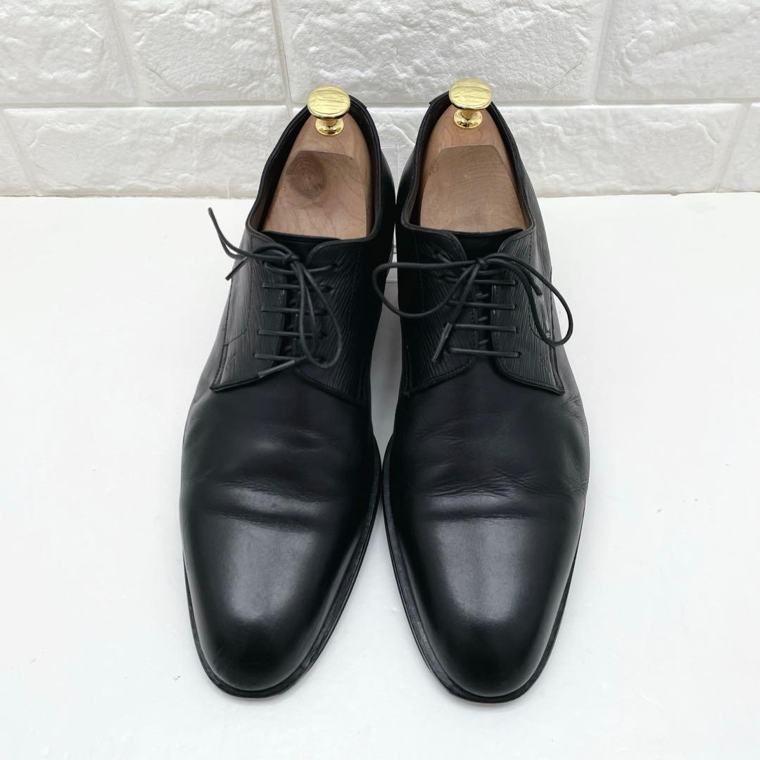 ルイヴィトン ケンジントンライン エピ 革靴 レザー ブラック 28.0cm