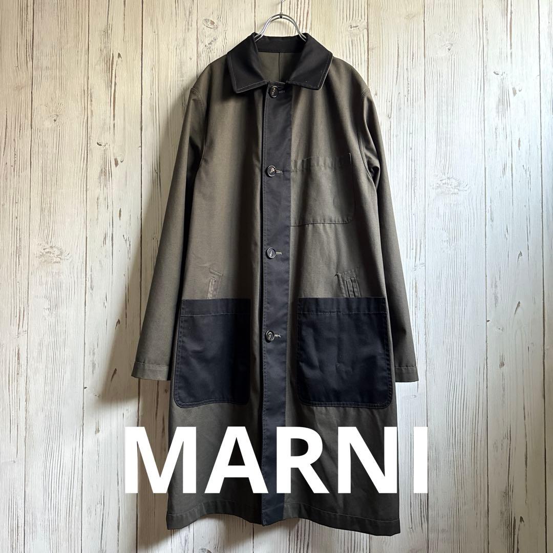 MARNI リバーシブル　ステンカラーコート　マルニ マルニ リバーシブルムートンコート レディース MARNI 中古 : Rehello